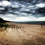 Storm on beach