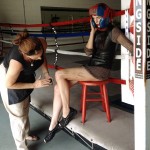 Boxing Make Up behind the scenes