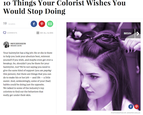 Things Your Colorist Wishes You would stop doing