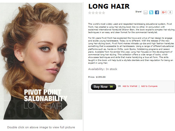 Buy Pivot Point Salonability Long Hair Book