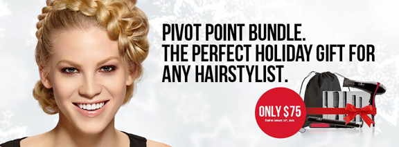 Blonde girl with braids on Pivot Point Ad