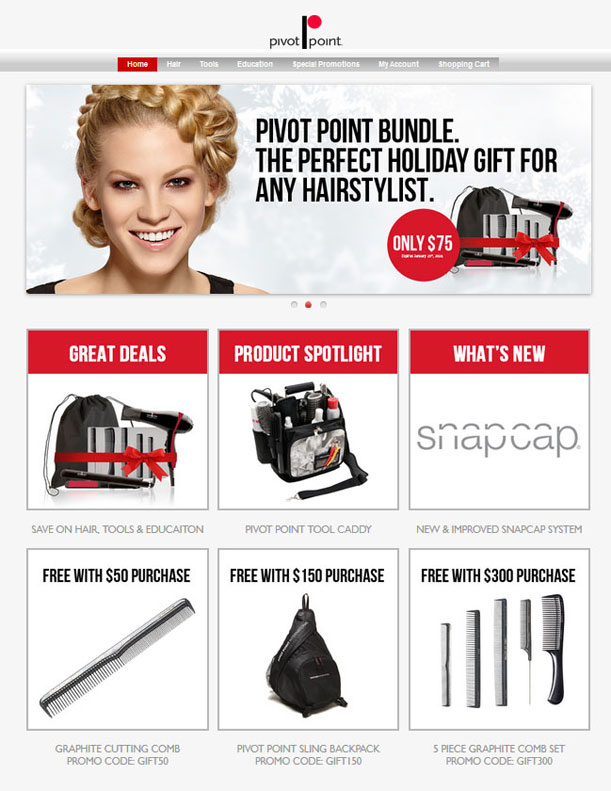 Pivot Point Shop Home page