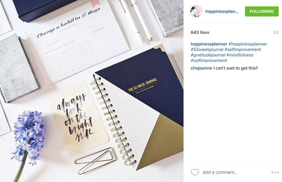 The Happiness Planner 52-Week Journal in Navy