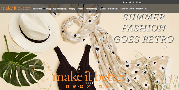 Summer Fashion Make It Better Home Page Banner 