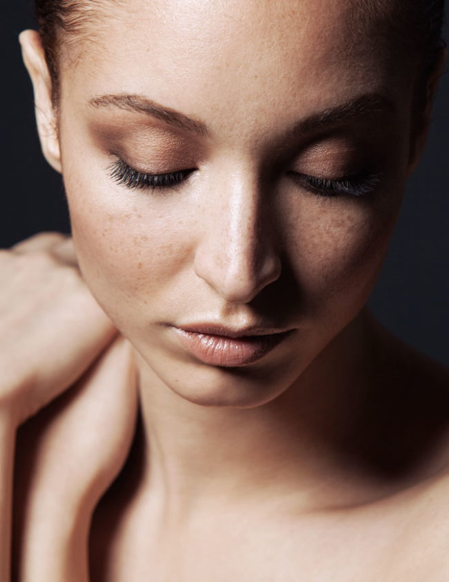 Natural Beauty with freckles