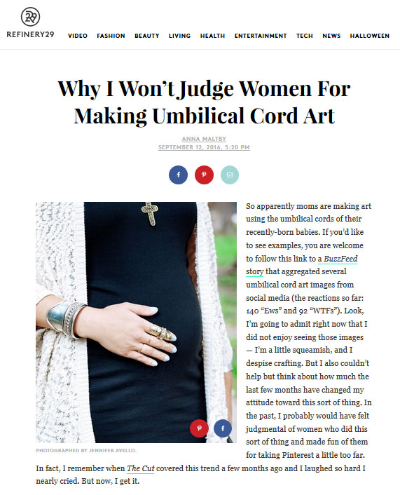 Umbilical Cord Art Meaning Refinery 29