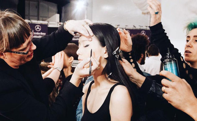 Backstage Mara Hoffman, NYFW