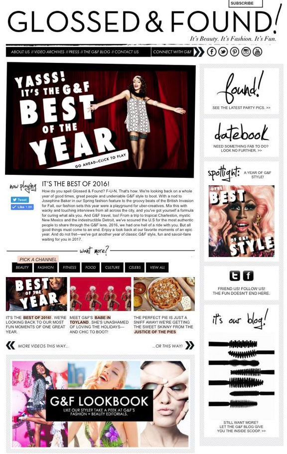 Glossed and Found Best of The Year Issue