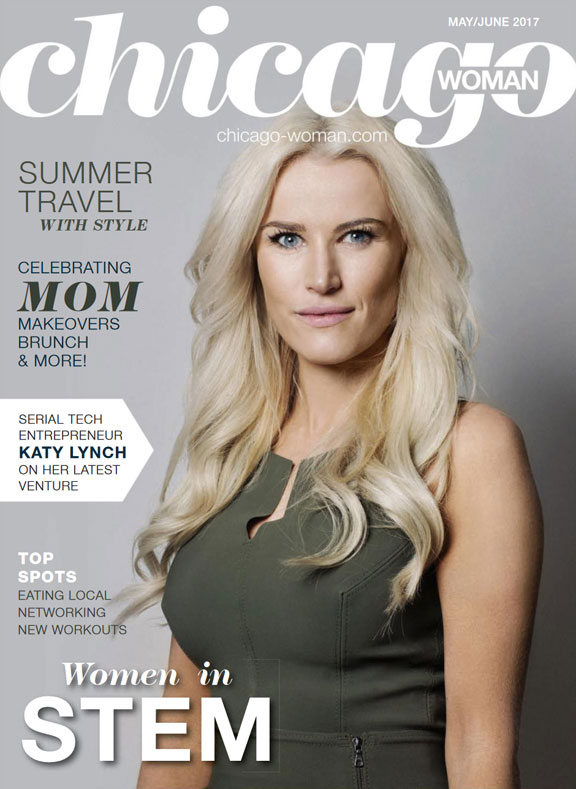 Katy Lynch, co-founder of codeverse for the May/June 2017 Issue of Chicago Magazine