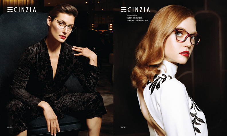 2018 Cinzia Ad for Europa Eyewear