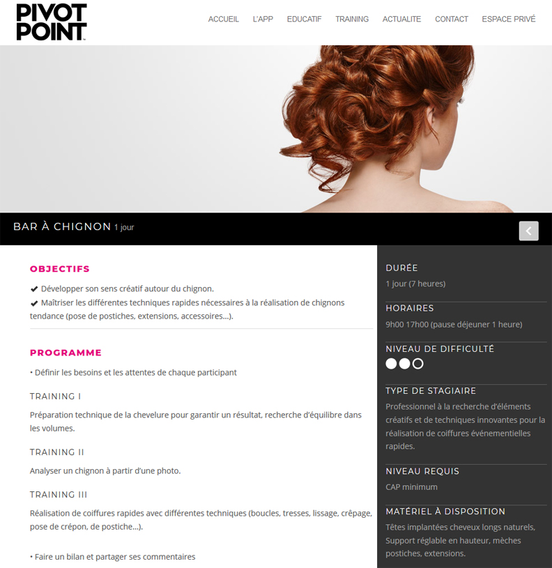 Pivot Point Long Hair Chignon Express