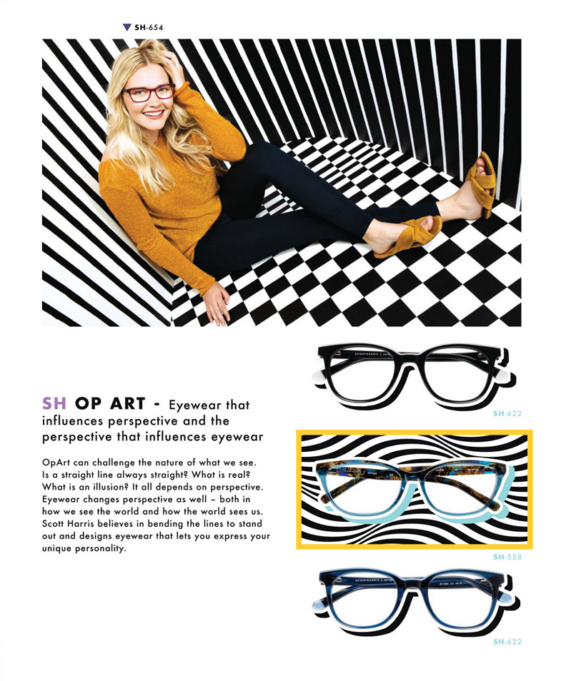 Scott Harris OP ART Ad Campaign in 20/20 Mag