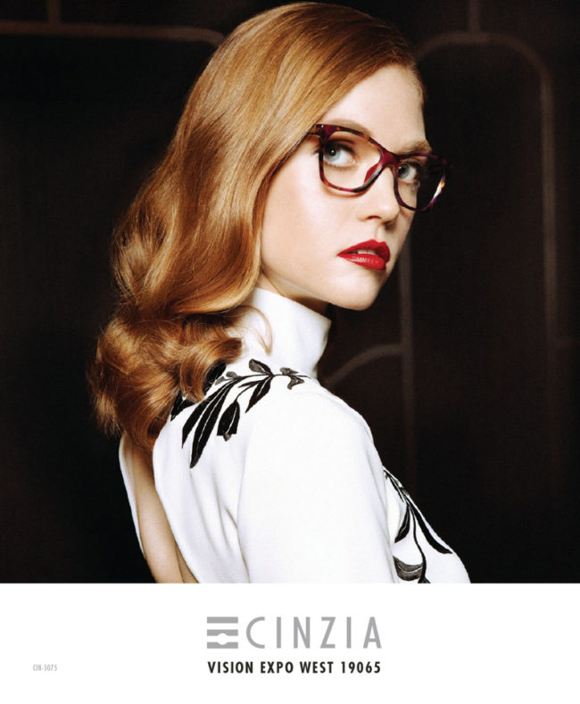 Cinzia for Europa Eyewear Advertorial