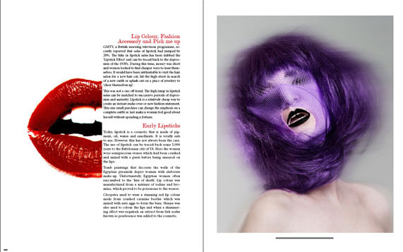 Beauty Editorial Tear Sheet