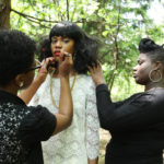 Make up and hair touch up