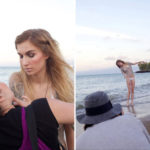 Beach photoshoot behind the scenes