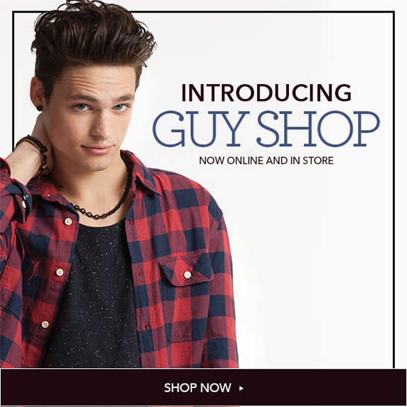Claire's Store Guy Shop Shop Now Banner