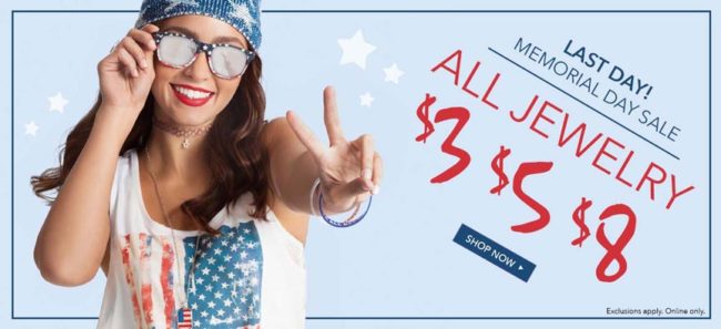 Claire's Store Memorial Day Ad Campaign